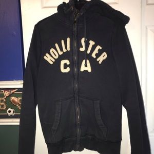 Men’s Hollister Jacket Furry Inside Size Small
